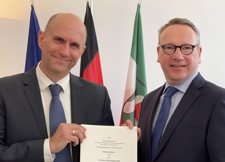 Dr. Benjamin Limbach (re.) und Michael Stöckl